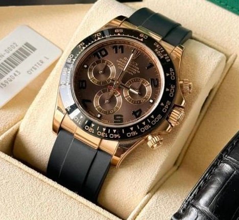 Rolex Daytona Cosmographer Oysterflex Brown Numeric Dial Automatic Watch