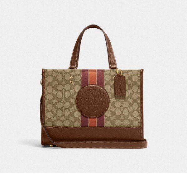 Coach Dempsey Carryall Signature Jacquard Bag With DoubleBox DustBag SlingBelt Bill