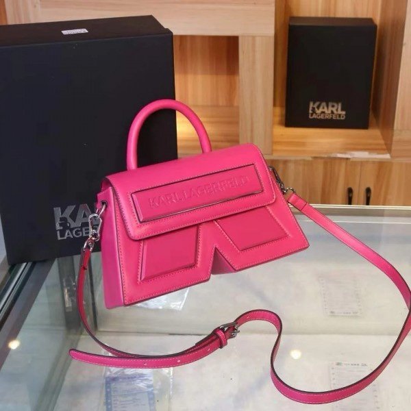 Karl Lagerfeld K IKON Crossbody Shoulder Bag With OG Box & Dust Bag (Pink - 924)(BSB)