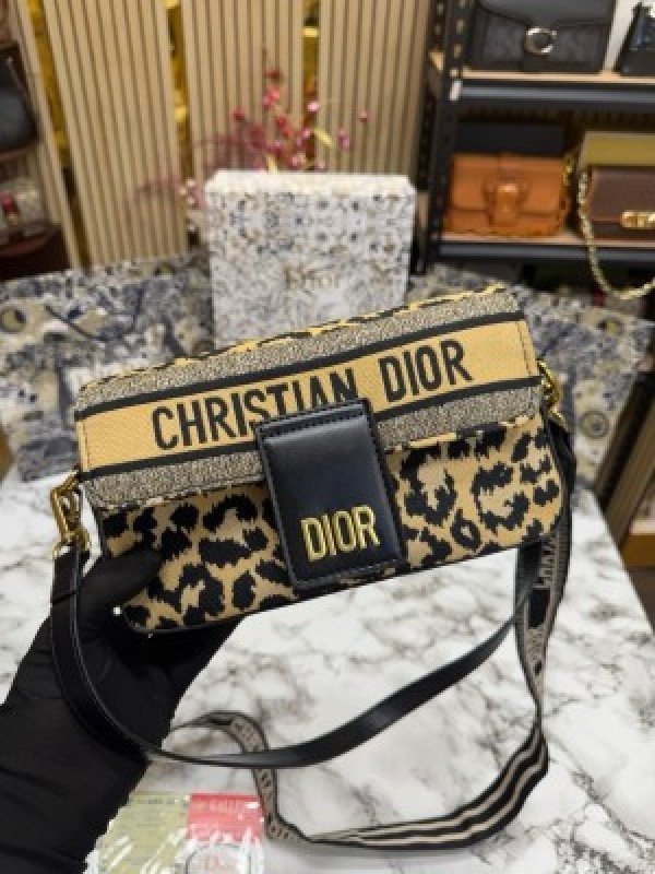 Christian Dior Baguette HandBag With Box And DustBag Including CarryBag (TIGERPRINT)(MT)