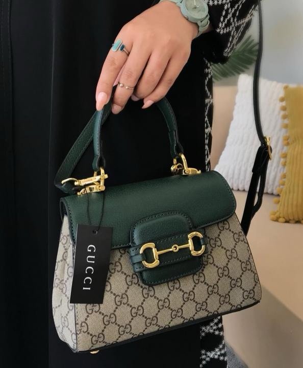 GUCC I HORSEBIT 1955 MEDIUM TOP HANDLE BAG with magnet box 397(BR)