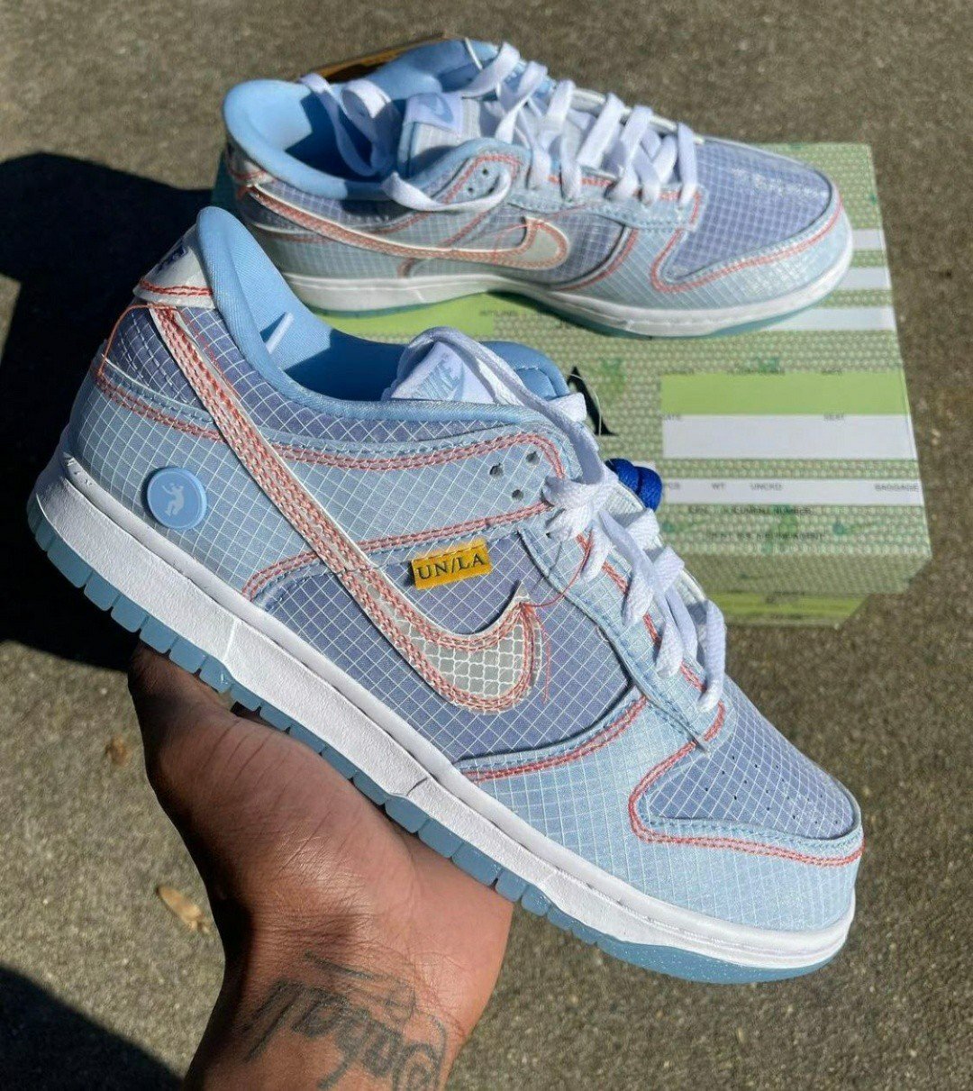 union x dunk low argon sale