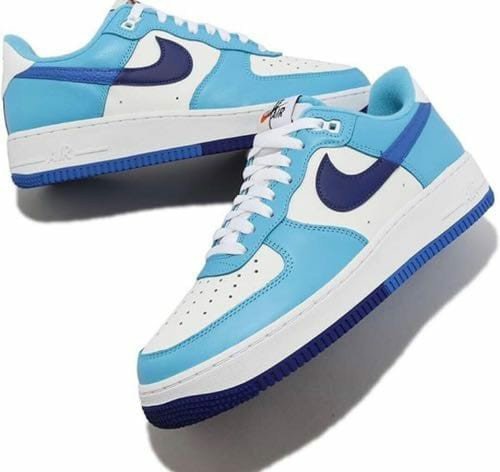 Air force 1 split light photo blue