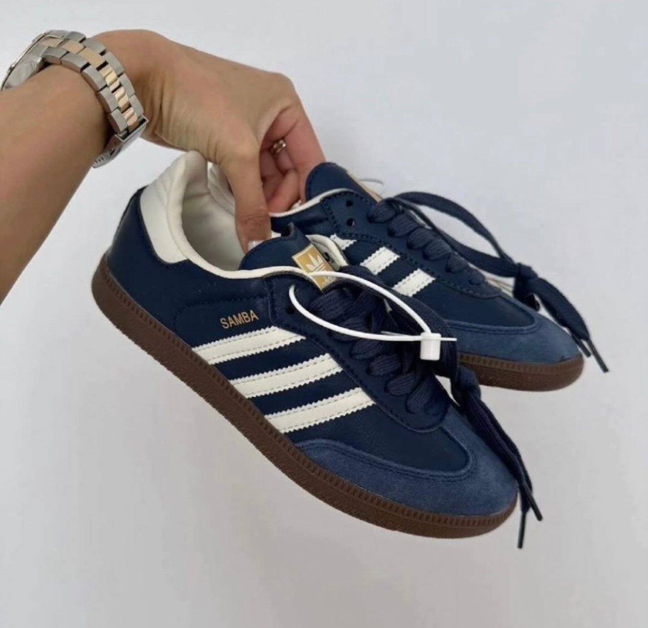 ADIDA.S SAMBA NAVY NIGHT GUM MENS