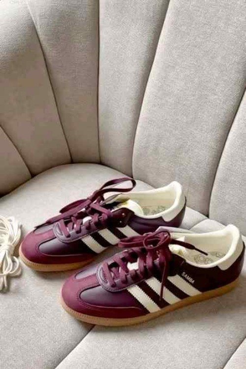 Adida_ss samba maroon gold