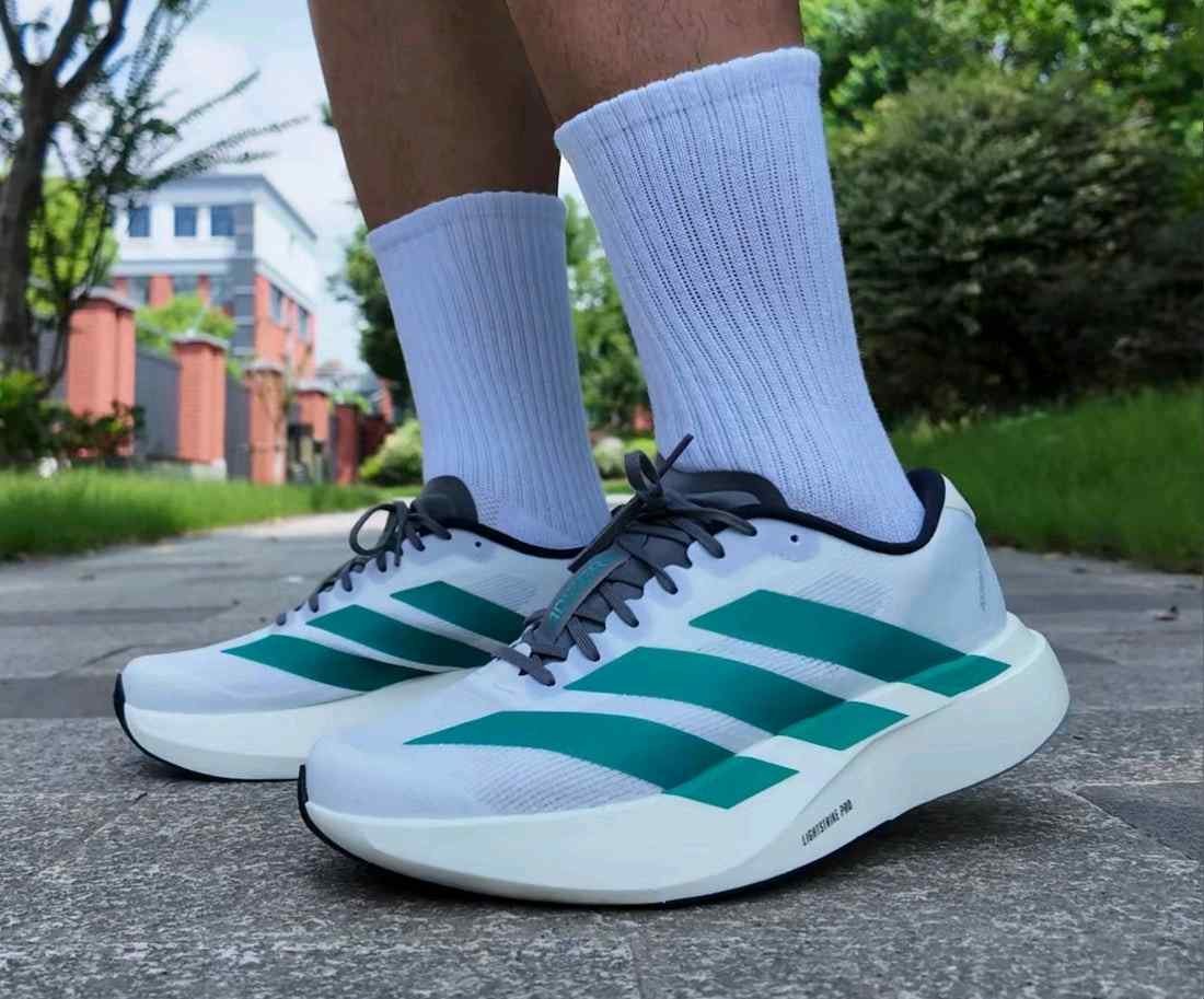 Adidass Adizero Adios Pro 4 White Pulse Teal Carbon