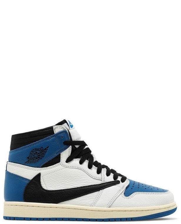 Fragment Design x Travis Scott x Air Jordan 1 Retro High With Plastic Cover