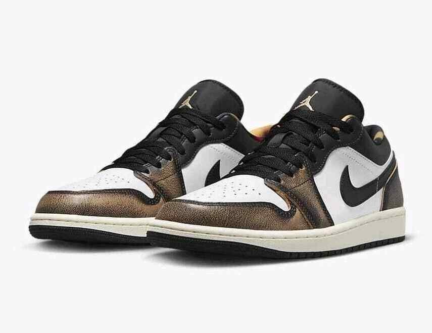 Air jordan 1 Low SE Wear Away Tan yellow 389