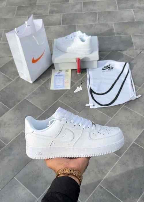Nikee Airforce 1 White Pure Leather Ua Quality