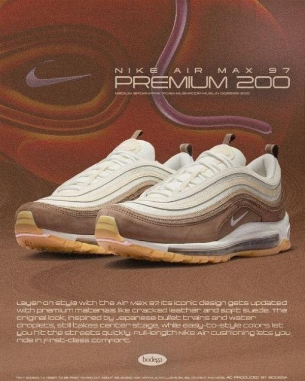Nikke Airmax 97 Muslin Pink Foam Crepe Brown