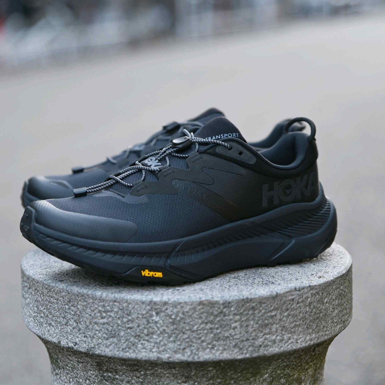 Hoka One One Mens Transport Shoes in BlackBlack 494