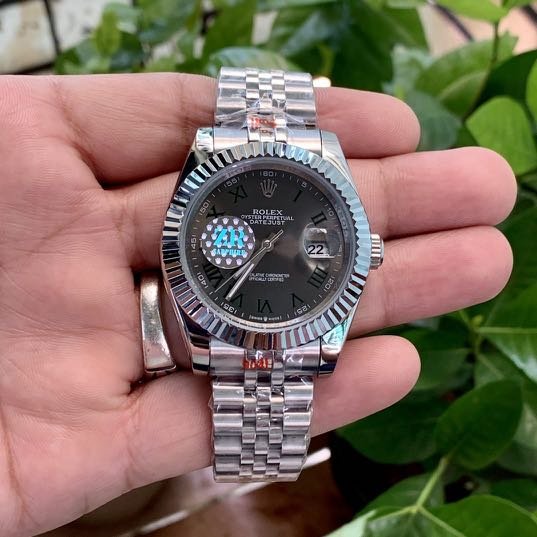 Rolexx Date Just 41 Silver Wimbeldon (ZR)