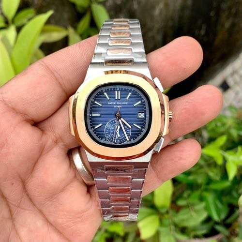 Patek Philippe Nautilus Silver Rose Gold