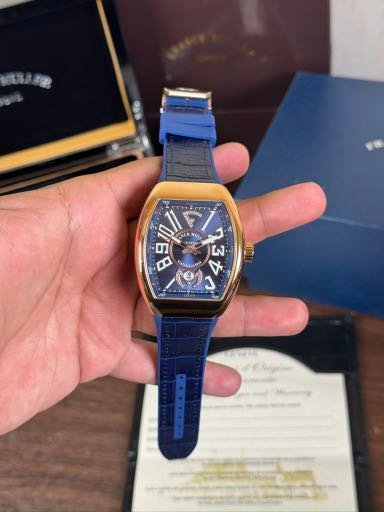 Franck Muller Vanguard Blue Rose Gold