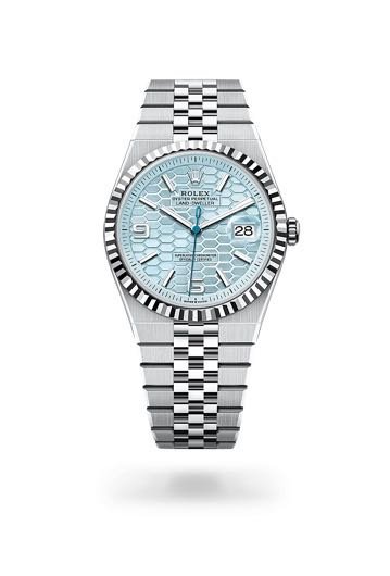 Rolex Land Dweller Silver Blue Semi ETA