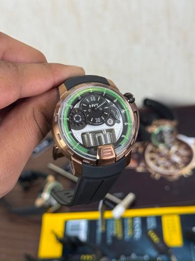 HYT H1 Black Rose Gold Green FIX (NO RETURN)
