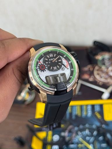HYT H1 Black Rose Gold Green FIX (No RETURN)