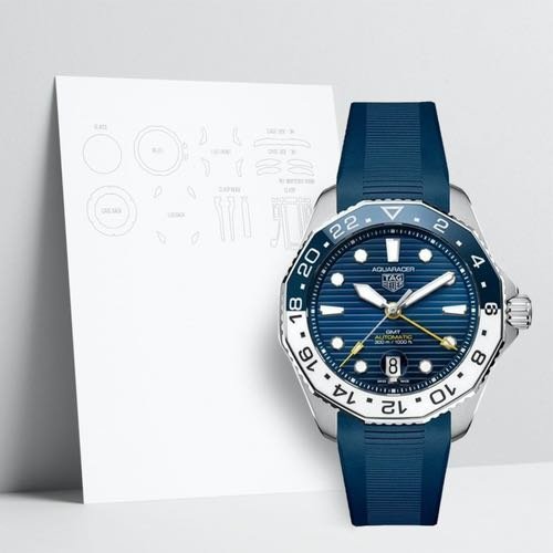Tag Heuer GMT Blue Silicon