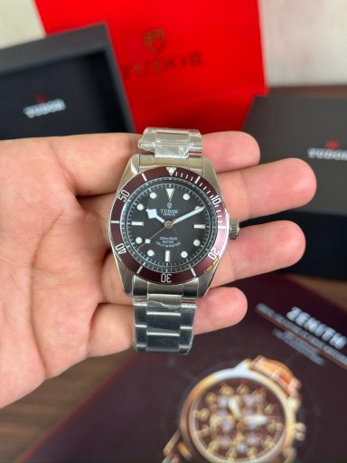 tudor black bay brown bezel
