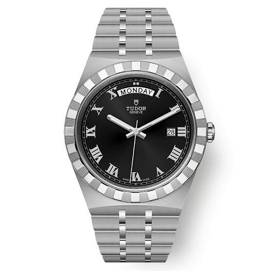 Tudor Royal Day Date Silver Black