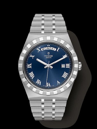 Tudor Royal Day Date Silver Blue