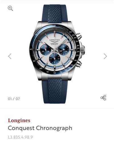 Longines Conquest Chronograph Blue Automatic