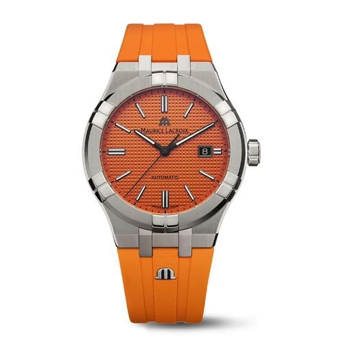 Maurice Lacroix Aikon Limited Edition Automatic Date Orange Rubber Strap
