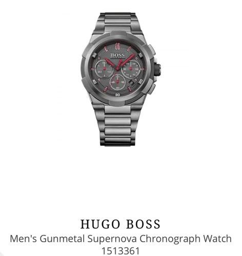 Hugo Boss Supernova Chronograph Black Authentic Store Quality