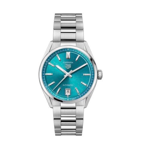 Tag Heuer Carrera Date 36mm Automatic Turquoise Blue