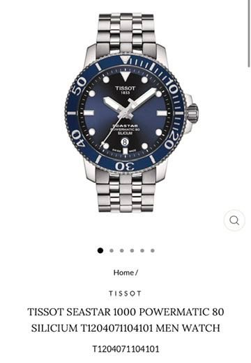 Tissot Seastar 1000 Powermatic 80 Blue Authentic Quality