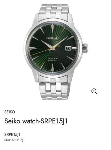 Seiko Presage Cocktail SRPE15 Authentic Store Quality