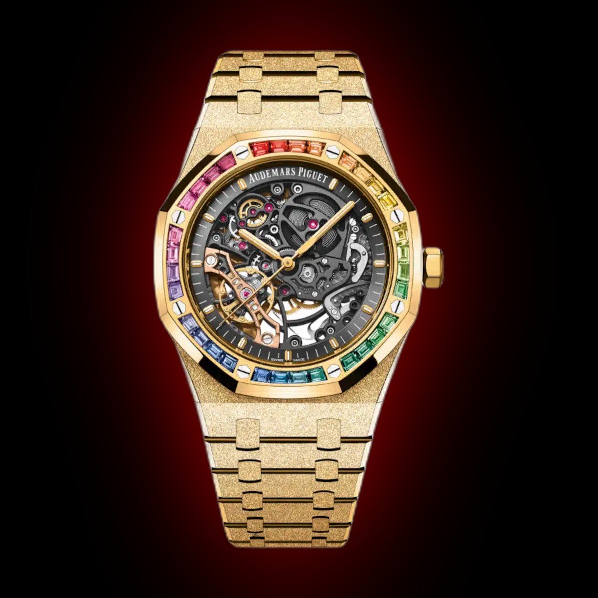 Audemars Piguet Royal Oak Double Wheel Skeleton Frosted Gold