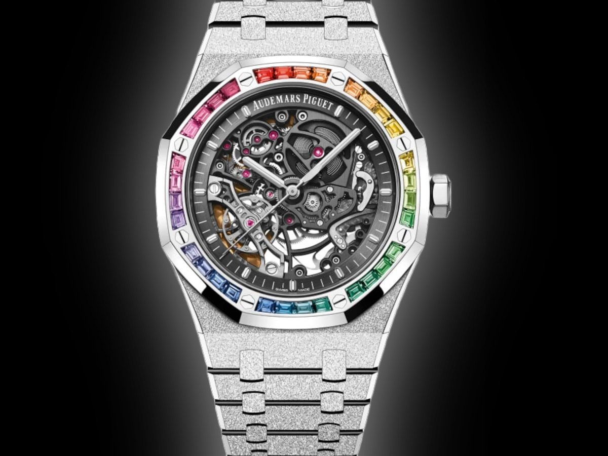 Audemars Piguet Royal Oak Double Wheel Skeleton Frosted Silver
